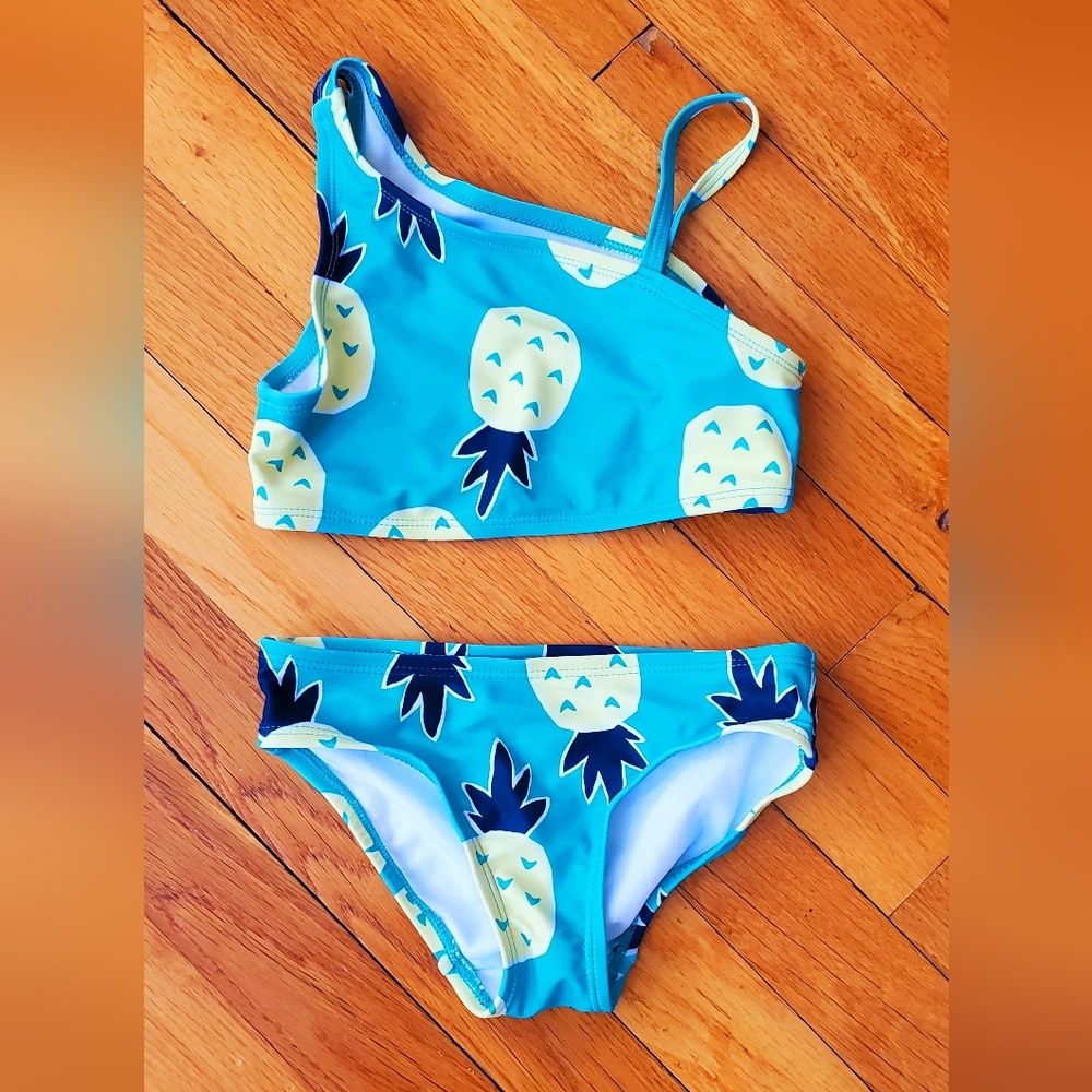 Carter's Blue Pineapple Bikini Set